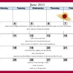 June Homemaking Plan